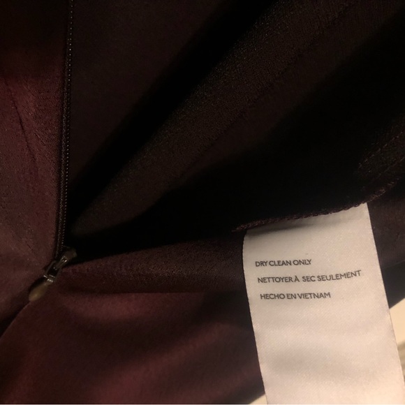 BHLDN Beckett Silk Maxi Dress Eggplant Purple Size 12 NWT - Picture 9 of 9